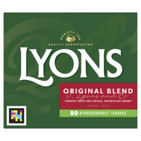 Picture of Lyons Green Tea Bags (Original) 80s 232g x12